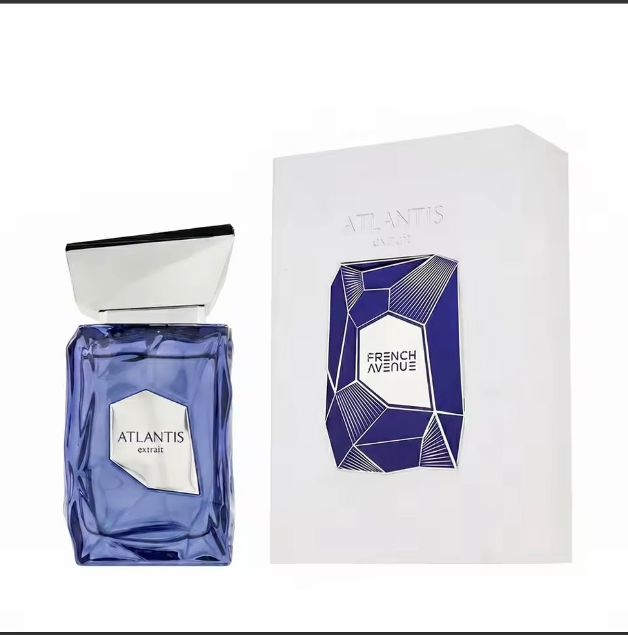 French Avenue Atlantis Extrait perfume bottle and box
