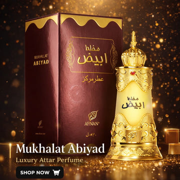 Afnan Mukhallat Abiyad Attar 20ml for Unisex
